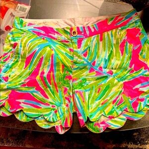 Lilly Pulitzer Pink and Green High Waist Shorts, Send me offers